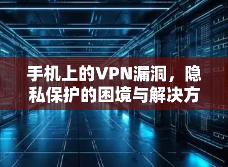 手机上的VPN漏洞,隐私保护的困境与解决方案 手机上的VPN漏洞,隐私保护的困境与解决方案