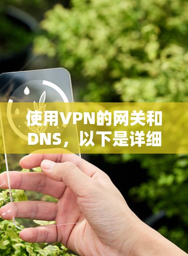 使用VPN的网关和DNS,以下是详细的步骤和方法 使用VPN的网关和DNS,以下是详细的步骤和方法
