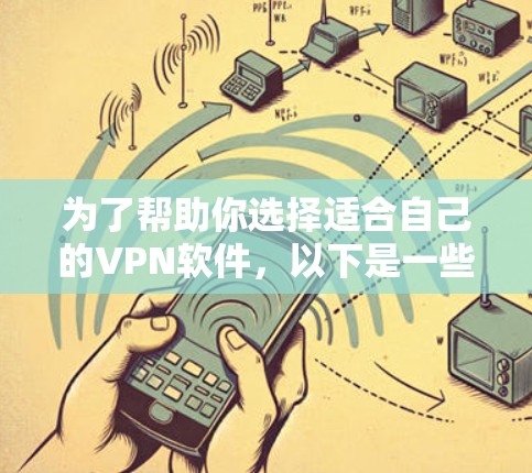 为了帮助你选择适合自己的VPN软件,以下是一些综合考虑的因素和推荐 为了帮助你选择适合自己的VPN软件,以下是一些综合考虑的因素和推荐